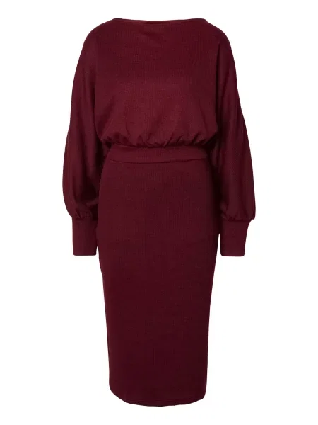 ABOUT YOU Rochie tricotat Ivana bordeaux roșu