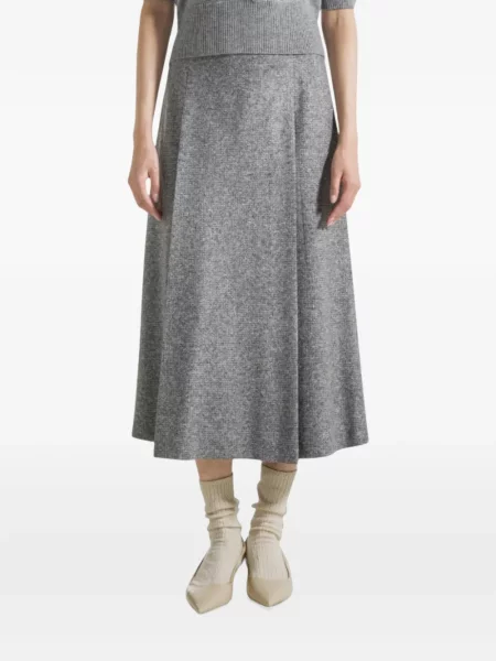 Fustă midi Seventy gri