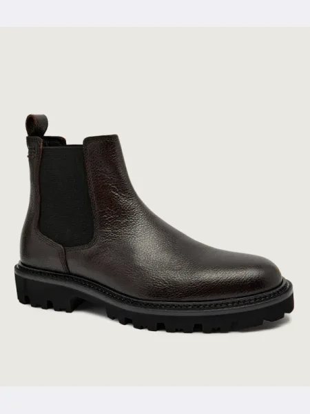 BOSS BLACK De piele ghete chelsea Julyo_Cheb_gr negru