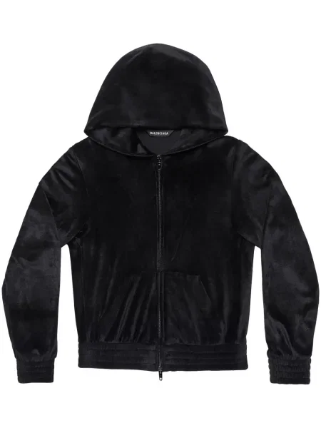 Křišťálová mikina s kapucí Balenciaga černá