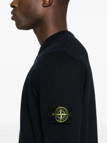 Pulover Stone Island cu strasuri albastru