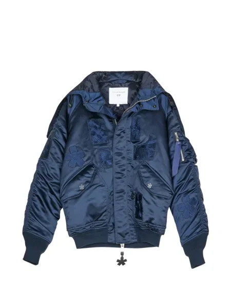 Kurtka bomber Cecilie Bahnsen w kwiatki niebieski