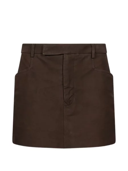 Cu centură fusta mini Rick Owens maro