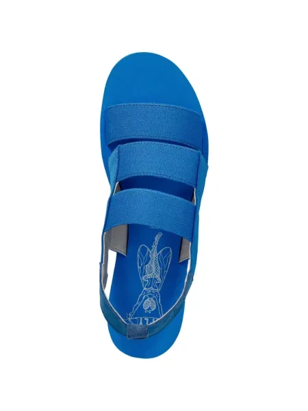 Sandale Fly London cu pană albastru