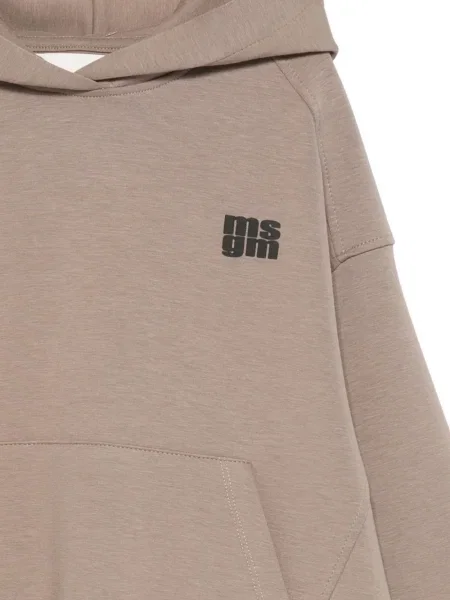 Bluza z kapturem dziecięca Msgm szara