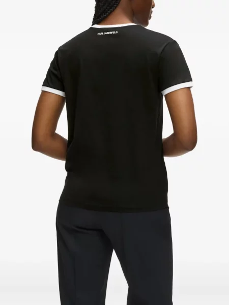 Tricou Karl Lagerfeld cu imagine negru