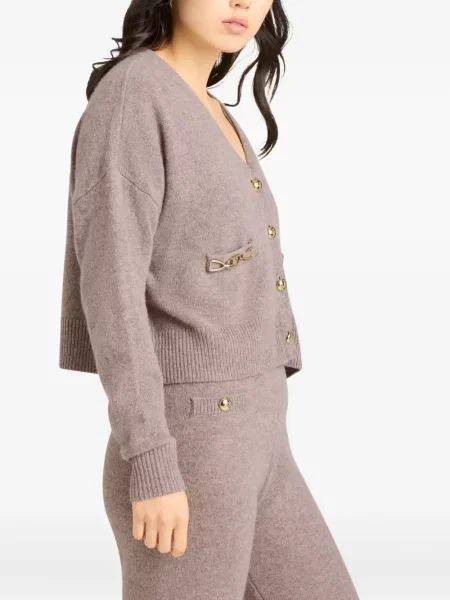 Naszyjnik Cinq A Sept z kaszmiru brązowy