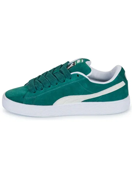Pantofi Puma din piele de căprioară verde