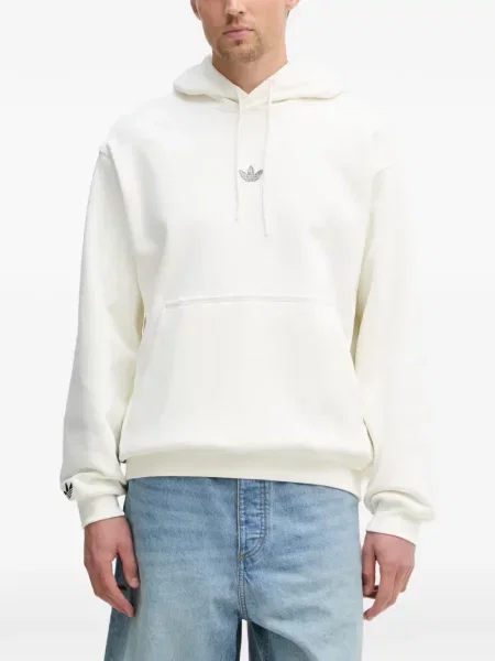 Ριγέ τρέξιμο μπουφάν Adidas με αυτόγραφο καφέ