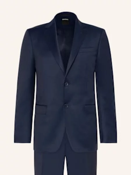 Zegna Garnitur Slim Fit blau granatowy