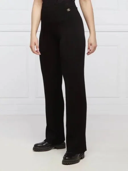 TWINSET Pantaloni | high waist negru