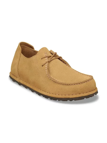 Замшеві туфлі Birkenstock Utti Lace коричневі