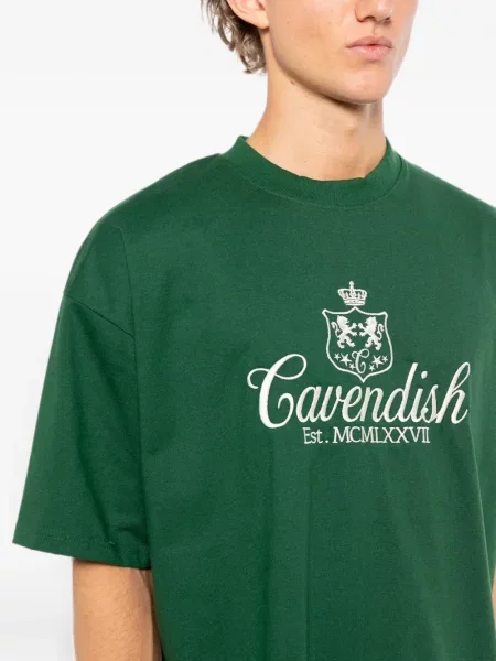 Μπλούζα Cavendish με κέντημα πράσινο