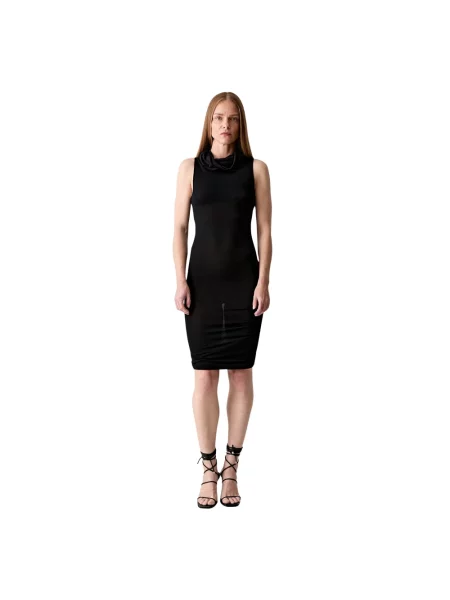 Rick Owens Lilies sukienka mini dopasowana czarny