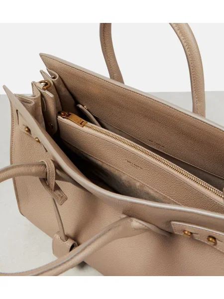 Bőr bőr táska Saint Laurent bézs