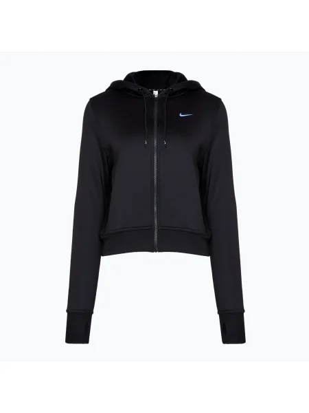 Дамски суитшърт Nike Therma-FIT One черен/бял бяло