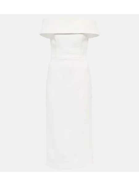 Sukienka midi Rebecca Vallance do kolan garniturowa biała