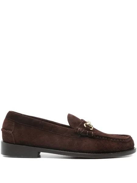 Pantofi loafer Sebago din piele de căprioară maro