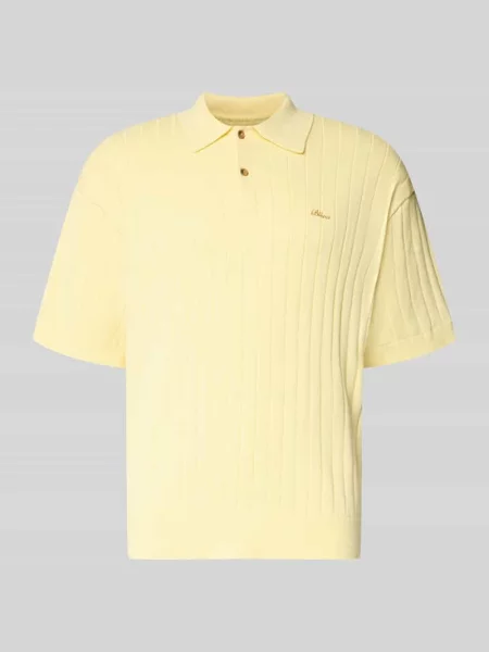 Koszulka polo z dzianiny o kroju regular fit z wyhaftowanym logo Blkvis