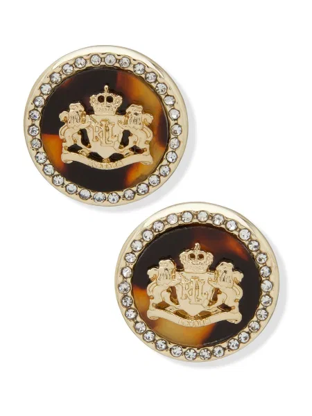 Lauren Ralph Lauren Uhani konjak / temno rjava zlata