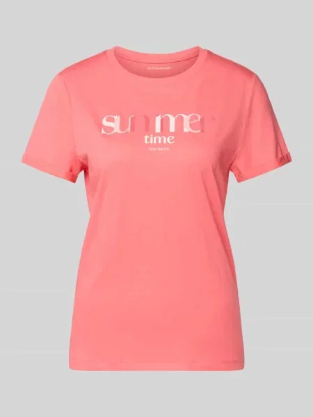 Męski t-shirt o kroju regular fit z czystej bawełny Tom Tailor