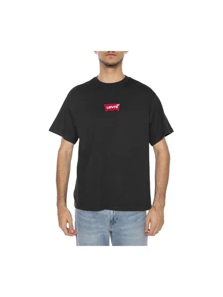 T-shirt o kroju regular fit z czystej bawełny Levi's czarna