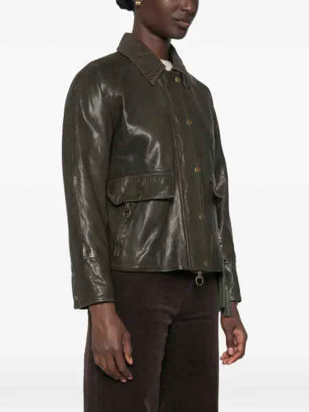 Geanta de piele The Jackie Leathers verde