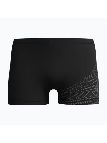 Мъжки боксерки за плуване Speedo Medley Logo Aquashort black/usa charcoal черно