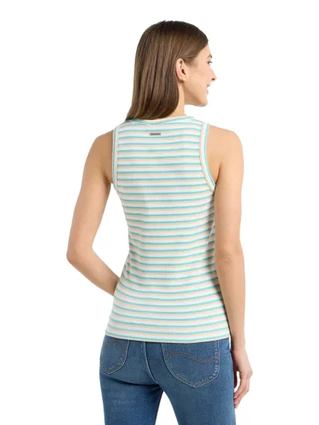 Ragwear Top svetlozelená biela