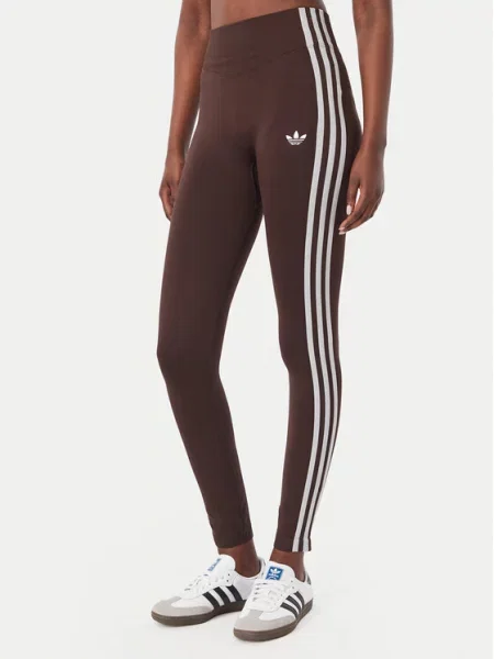 Чорапогащи Adidas на райета кафяво