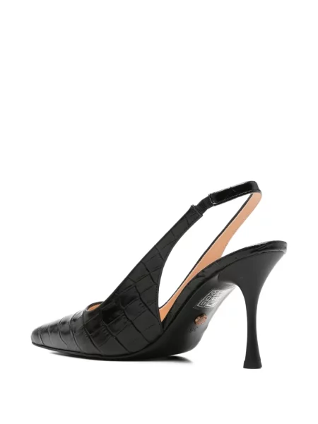 Pantofi cu toc Sergio Moretti Firenze slingback negru