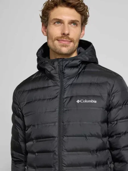 Kurtka o kroju regular fit z efektem pikowania model Lake Columbia czarna