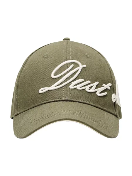 Bershka Șapcă DUST & NICE oliv / murdar alb