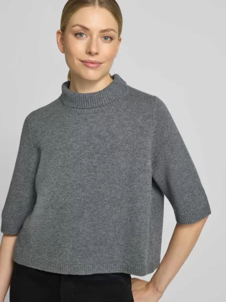Sweter z dzianiny z domieszką kaszmiru Luisa Cerano