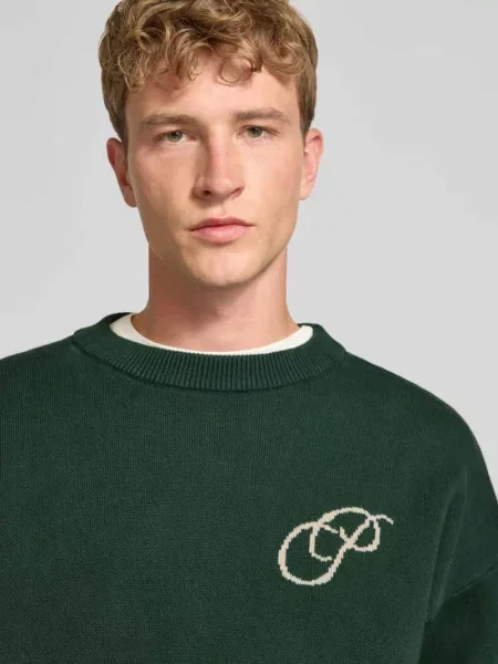 Sweter z dzianiny o kroju relaxed fit z czystej bawełny Prohibited