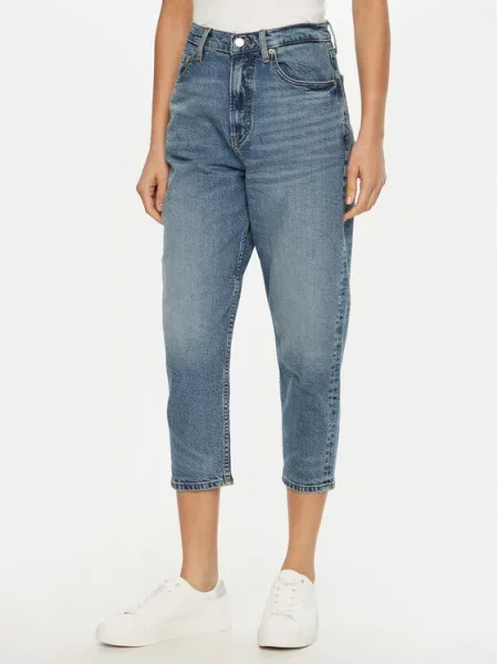 Tommy Jeans Jeansy Mom Fit niebieski