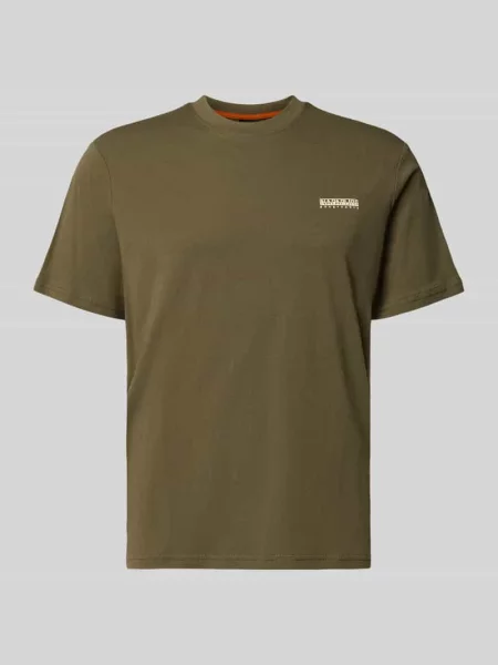 T-shirt z logo i okrągłym dekoltem Napapijri