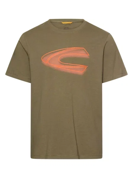 CAMEL ACTIVE Tricou oliv / corai / închis portocaliu