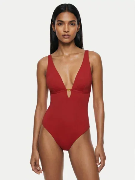 LAUREN RALPH LAUREN Costum de baie roșu