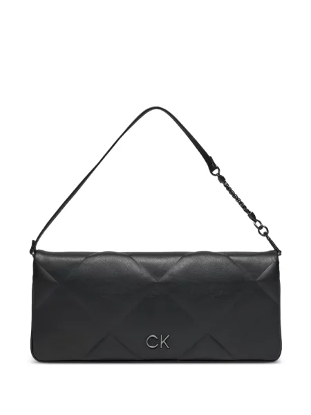 Matlasat geantă shopper Calvin Klein negru