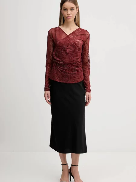 Блузка Sisley візерунок помаранчевий