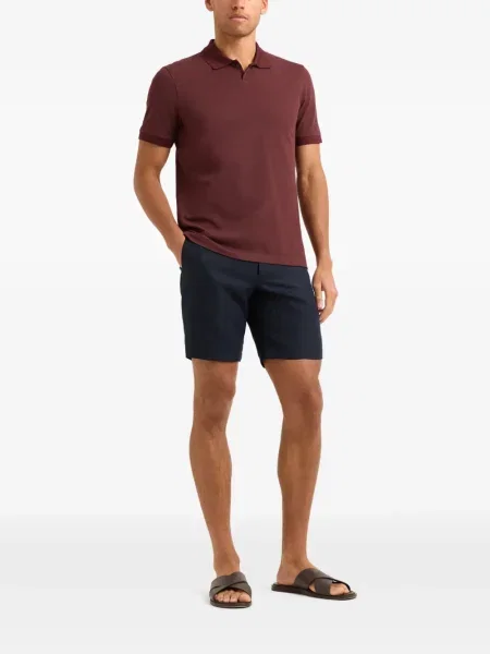 Scurt tricou polo Orlebar Brown roșu