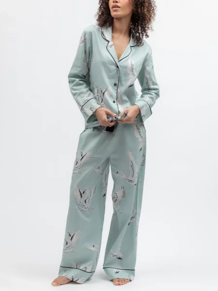 Меланжевая пижама Cyberjammies из модала серая