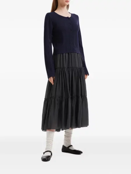 Cardigan Tout A Coup tricotate albastru