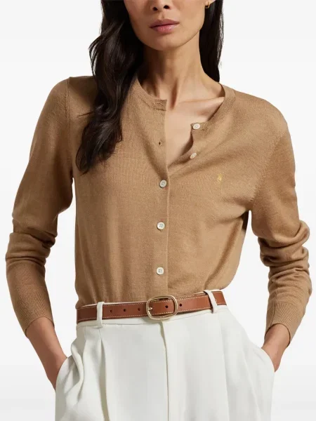 Vunena odgovarati polo majica Polo Ralph Lauren s printom zelena