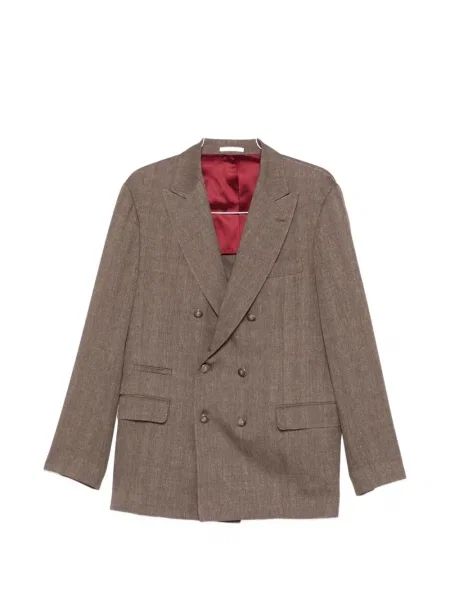 Костюм костюм Brunello Cucinelli кафяво