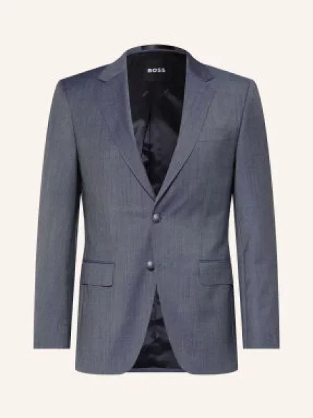 Boss Oblekové Sako Huge Slim Fit open blue modré