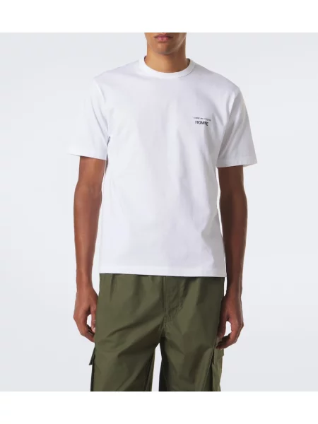 Jersey majica Comme Des Garcons Homme z avtogramom bela