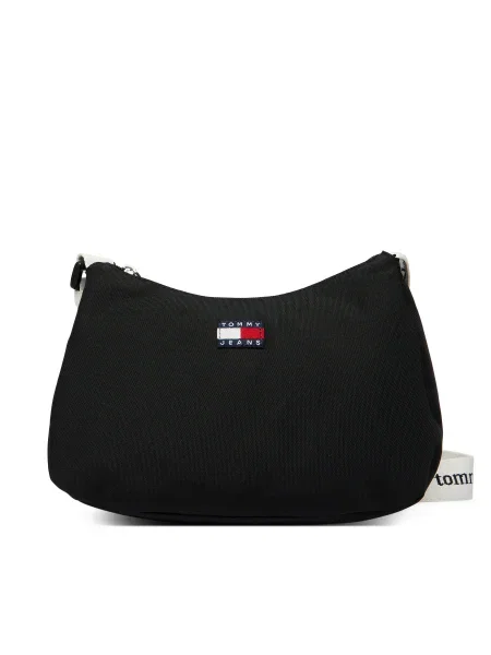 Kabelka Tommy Jeans Tjw Ess Daily Shoulder Bag Čierna biela