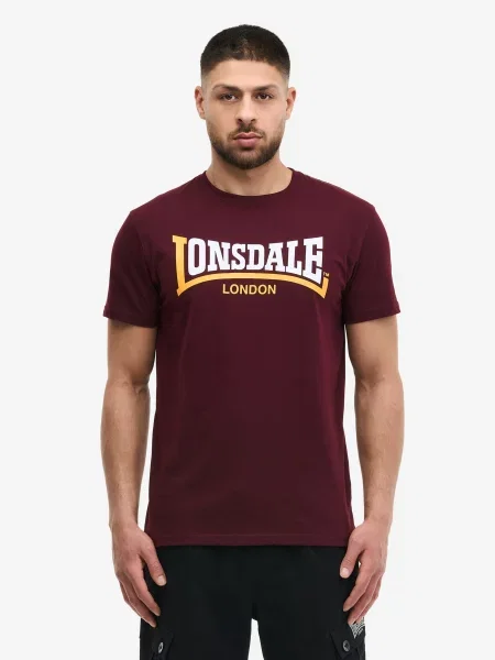 Футболка Lonsdale бордовая